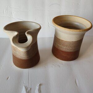 vintage Sugar and creamer stoneware